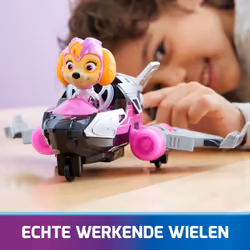 PAW Patrol : The Mighty Movie, Airplane Toy with Skye Mighty Pups Action Figure, Lights and Sounds, Kids Toys for Boys & Girls 3+