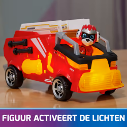 PAW Patrol : The Mighty Movie, Firetruck Toy with Marshall Mighty Pups Action Figure, Lights and Sounds, Kids Toys for Boys & Girls 3+
