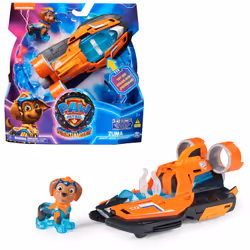PAW Patrol : The Mighty Movie, Toy Jet Boat with Zuma Mighty Pups Action Figure, Lights and Sounds, Kids Toys for Boys & Girl ...