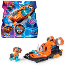 PAW Patrol : The Mighty Movie, Toy Jet Boat with Zuma Mighty Pups Action Figure, Lights and Sounds, Kids Toys for Boys & Girls 3+