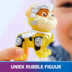 PAW Patrol : The Mighty Movie, Construction Toy Truck with Rubble Mighty Pups Action Figure, Lights and Sounds, Kids Toys for Boys & Girls 3+ - Additional view 5