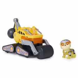 PAW Patrol : The Mighty Movie, Construction Toy Truck with Rubble Mighty Pups Action Figure, Lights and Sounds, Kids Toys for Boys & Girls 3+ - Additional view 8