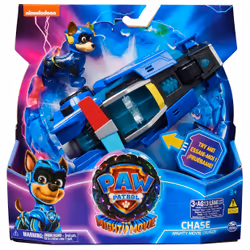 PAW Patrol : The Mighty Movie, Toy Car with Chase Mighty Pups Action Figure, Lights and Sounds, Kids Toys for Boys & Girls 3+