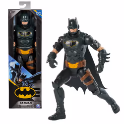DC Comics , Batman Action Figure, 12-inch, Kids Toys for Boys and Girls, Ages 3+, 3 yr(s), Black, Brown