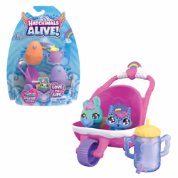 Hatchimals Alive, Hatch N’ Stroll Playset with Stroller Toy and 2 Mini Figures in Self-Hatching Eggs, Kids Toys for Girls and ...