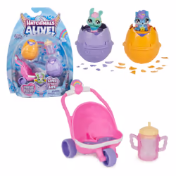 Hatchimals Alive, Hatch N’ Stroll Playset with Stroller Toy and 2 Mini Figures in Self-Hatching Eggs, Kids Toys for Girls and Boys Ages 3 and up - Additional view 5
