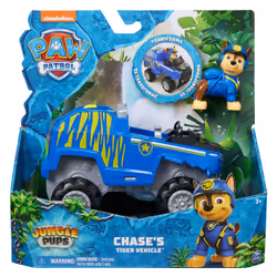 PAW Patrol Jungle Pups, Chase Tiger Vehicle, Toy Truck with Collectible Action Figure, Kids Toys for Boys & Girls Ages 3 and ...