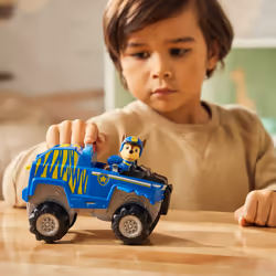 PAW Patrol Jungle Pups, Chase Tiger Vehicle, Toy Truck with Collectible Action Figure, Kids Toys for Boys & Girls Ages 3 and Up