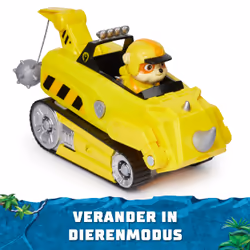PAW Patrol Jungle Pups, Rubble Rhino Vehicle, Toy Truck with Collectible Action Figure, Kids Toys for Boys & Girls Ages 3 and Up - Additional view 4