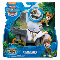 PAW Patrol Jungle Pups, Tracker’s Monkey Vehicle, Toy Truck with Collectible Action Figure, Kids Toys for Boys & Girls Ages 3 ...