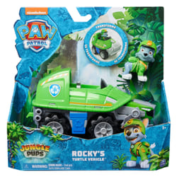 PAW Patrol Jungle Pups, Rocky Snapping Turtle Vehicle, Toy Truck with Collectible Action Figure, Kids Toys for Boys & Girls Ages 3 and Up