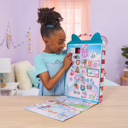 Gabby's Dollhouse , Advent Calendar 2023, 24 Surprise Toys with Figures, Stickers & Dollhouse Accessories, Kids Toys for Girls & Boys Ages 3+