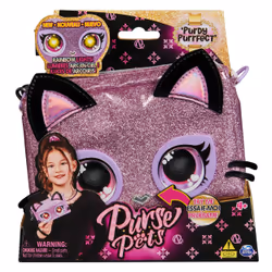 Purse Pets , Keepin’ It Clutch Purdy Purrfect Kitty Pet Toy and Wristlet Purse with Light up Rainbow Eyes, Kids Toys for Girl ...