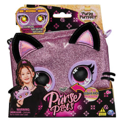 Purse Pets , Keepin’ It Clutch Purdy Purrfect Kitty Pet Toy and Wristlet Purse with Light up Rainbow Eyes, Kids Toys for Girls Ages 4 and up