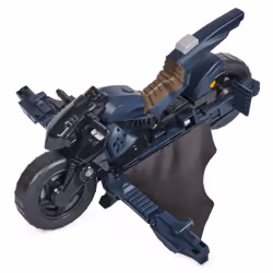 DC Comics , Batman Adventures, Batman Batcycle, Transforming 2-in-1 Batcycle & Batglider, Figure Compatible, Super Hero Kids Toy for Boys and Girls 4+