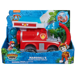 PAW Patrol Jungle Pups, Marshall Elephant Firetruck with Projectile Launcher, Toy Truck with Action Figure, Kids Toys for Boys & Girls Ages 3 and Up