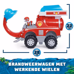 PAW Patrol Jungle Pups, Marshall Elephant Firetruck with Projectile Launcher, Toy Truck with Action Figure, Kids Toys for Boys & Girls Ages 3 and Up