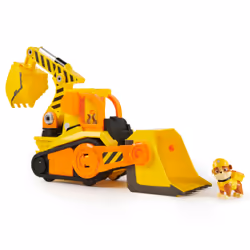 Rubble & Crew, Bark Yard Deluxe Bulldozer Construction Truck Toy with Lights, Sounds & Rubble Action Figure, Kids Toys for Bo ...