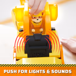 Rubble & Crew, Bark Yard Deluxe Bulldozer Construction Truck Toy with Lights, Sounds & Rubble Action Figure, Kids Toys for Boys & Girls Ages 3+ - Additional view 6