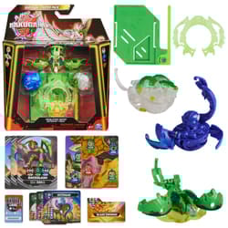 Bakugan Starter 3-Pack, Special Attack Ventri, Octogan and Trox, Customizable Spinning Action Figures and Trading Cards, Kids Toys for Boys and Girls 6 and up