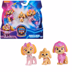 PAW Patrol : The Mighty Movie, Mighty Pups Skye, Exclusive 3-Piece Toy Figures Gift Set, Kids Toys for Boys & Girls Ages 3+, ...