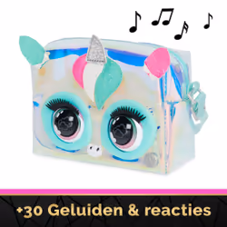 Purse Pets , Y2K Corn Interactive Unicorn Pet Toy & Crossbody Bag, over 30 Sounds & Reactions, Kids Toys for Girls & Tweens
