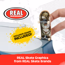 Tech Deck , Speedway Hop, X-Connect Park Creator, Customizable and Buildable Ramp Set with Exclusive Fingerboard, Kids Toy for Ages 6 and up