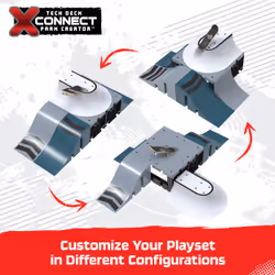 Tech Deck , Speedway Hop, X-Connect Park Creator, Customizable and Buildable Ramp Set with Exclusive Fingerboard, Kids Toy for Ages 6 and up