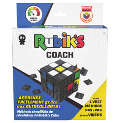 Rubik’s Coach Cube, Learn to Solve 3x3 Cube with Stickers, Guide, & Videos | Stress Relief Fidget Toy | Adult Toy Fidget Cube | for Ages 8 and up