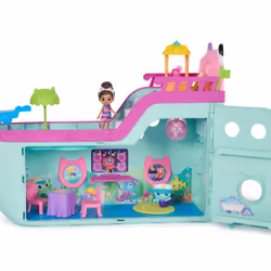 Gabby's Dollhouse , Gabby Cat Friend Ship, Cruise Ship Toy with 2 Toy Figures, Surprise Toys & Dollhouse Accessories, Kids Toys for Girls & Boys 3+ - Additional view 5