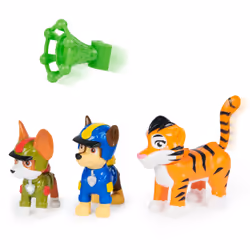 PAW Patrol : Jungle Pups Chase, Tracker & Tiger Action Figures with Projectile Launcher, Kids Toys for Boys and Girls Ages 3 and Up - Additional view 5