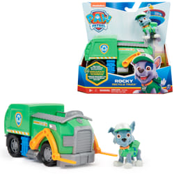 PAW Patrol , Rocky’s Recycle Truck, Toy Truck with Collectible Action Figure, Sustainably Minded Kids Toys for Boys & Girls Ages 3 and Up