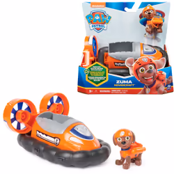 PAW Patrol , Zuma’s Hovercraft, Toy Vehicle with Collectible Action Figure, Sustainably Minded Kids Toys for Boys & Girls Age ...