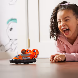 PAW Patrol , Zuma’s Hovercraft, Toy Vehicle with Collectible Action Figure, Sustainably Minded Kids Toys for Boys & Girls Ages 3 and Up