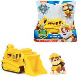 PAW Patrol , Rubble’s Bulldozer, Toy Vehicle with Collectible Action Figure, Sustainably Minded Kids Toys for Boys & Girls Ages 3 and Up