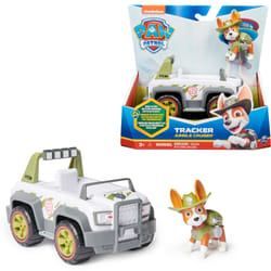 PAW Patrol , Tracker’s Jungle Cruiser, Toy Truck with Collectible Action Figure, Sustainably Minded Kids Toys for Boys & Girls Ages 3 and Up