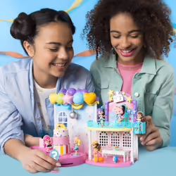 Party Popteenies Poptastic Party Playset with Confetti, Exclusive Collectible Mini Doll and Accessories