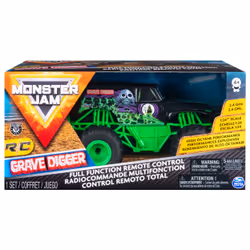 Monster Jam , Official Grave Digger Remote Control Monster Truck, 1:24 Scale, 2.4 GHz, for Ages 4 and Up