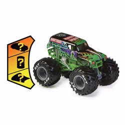 Monster Jam , Official Earth Shaker Monster Truck, Die-Cast Vehicle, Show Time Series, 1:64 Scale