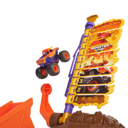 Monster Jam El Toro Loco Big Air Challenge Playset with Exclusive Monster Truck, Over 20-Inch Tall, 1:64 Scale, Kids Toys for Boys Ages 3 and up - Additional view 6