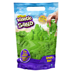 Kinetic Sand , The Original Moldable Sensory Play Sand Toys For Kids, Green, 2 lb. Resealable Bag, Ages 3+