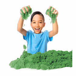 Kinetic Sand , The Original Moldable Sensory Play Sand Toys For Kids, Green, 2 lb. Resealable Bag, Ages 3+