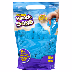 Kinetic Sand , The Original Moldable Sensory Play Sand, Blue, 2 lb. Resealable Bag, Ages 3+, Children's kinetic sand, 3 yr(s) ...