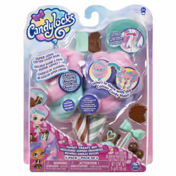 Candylocks , BFF 2-Pack, Mint Choco Chick and Choco Lisa, Scented Collectible Dolls with Accessories, Mini doll, Female, 5 yr ...