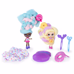 Candylocks , BFF 2-Pack, Jilly Jelly and Donna Nut, Scented Collectible Dolls with Accessories