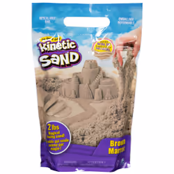 Kinetic Sand , The Original Moldable Sensory Play Sand, Brown, 2 lb. Resealable Bag, Ages 3+, Children's kinetic sand, 3 yr(s ...
