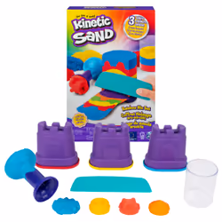 Kinetic Sand , Rainbow Mix Set with 3 Colors of (13.5oz) and 6 Tools, Play Sand Sensory Toys for Kids Ages 3 and up, 3 yr(s), ...