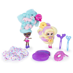 Candylocks , BFF 2-Pack, 3" Jilly Jelly and Donna Nut, Scented Collectible Dolls with Accessories
