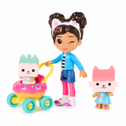 Gabby's Dollhouse , Kitty Care Figure Set with Gabby, Baby Box, Baby Benny Box, Surprise Toys & Dollhouse Accessories, Kids Toys for Girls & Boys 3+