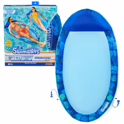 Swimways Elite Spring Float Hammock Pool Lounger Inflatable Pool Floats Adult with Fast Inflation Pool Hammock for Adults u ...
